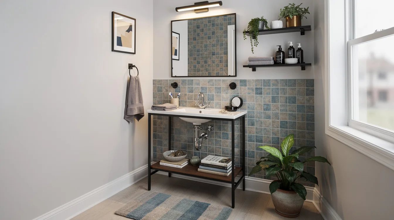 Finish the Wall With Adhesive Tile