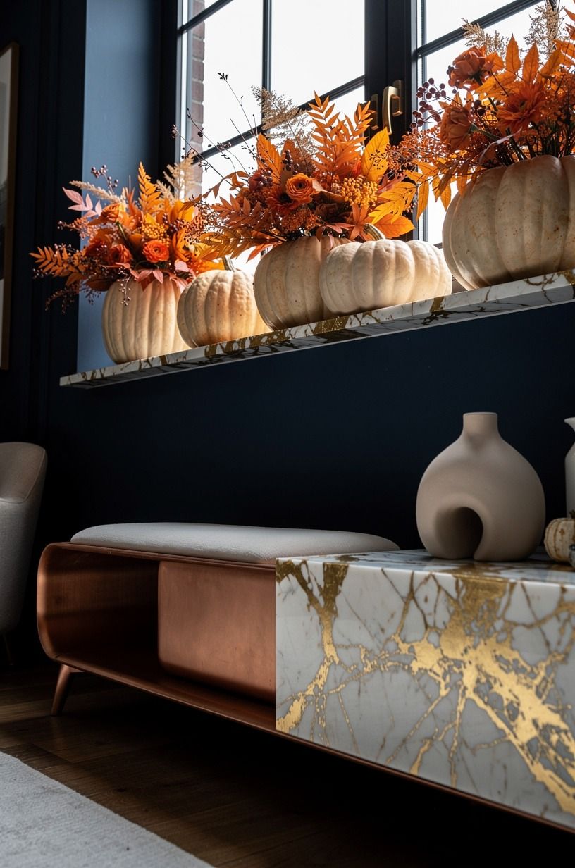 Let pale gourds interrupt the orange (the Bone-and-Ember Method)