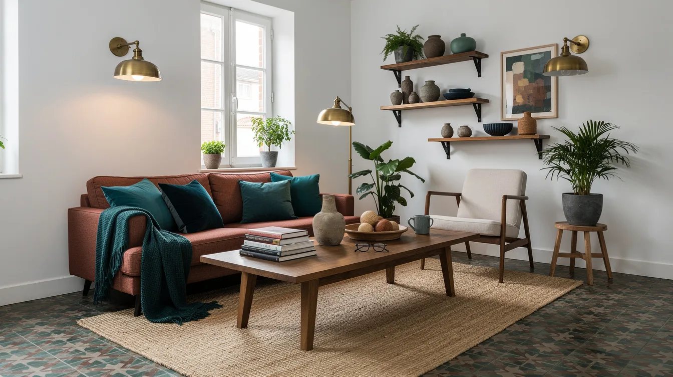 Use Aged Brass Near the Light Sources