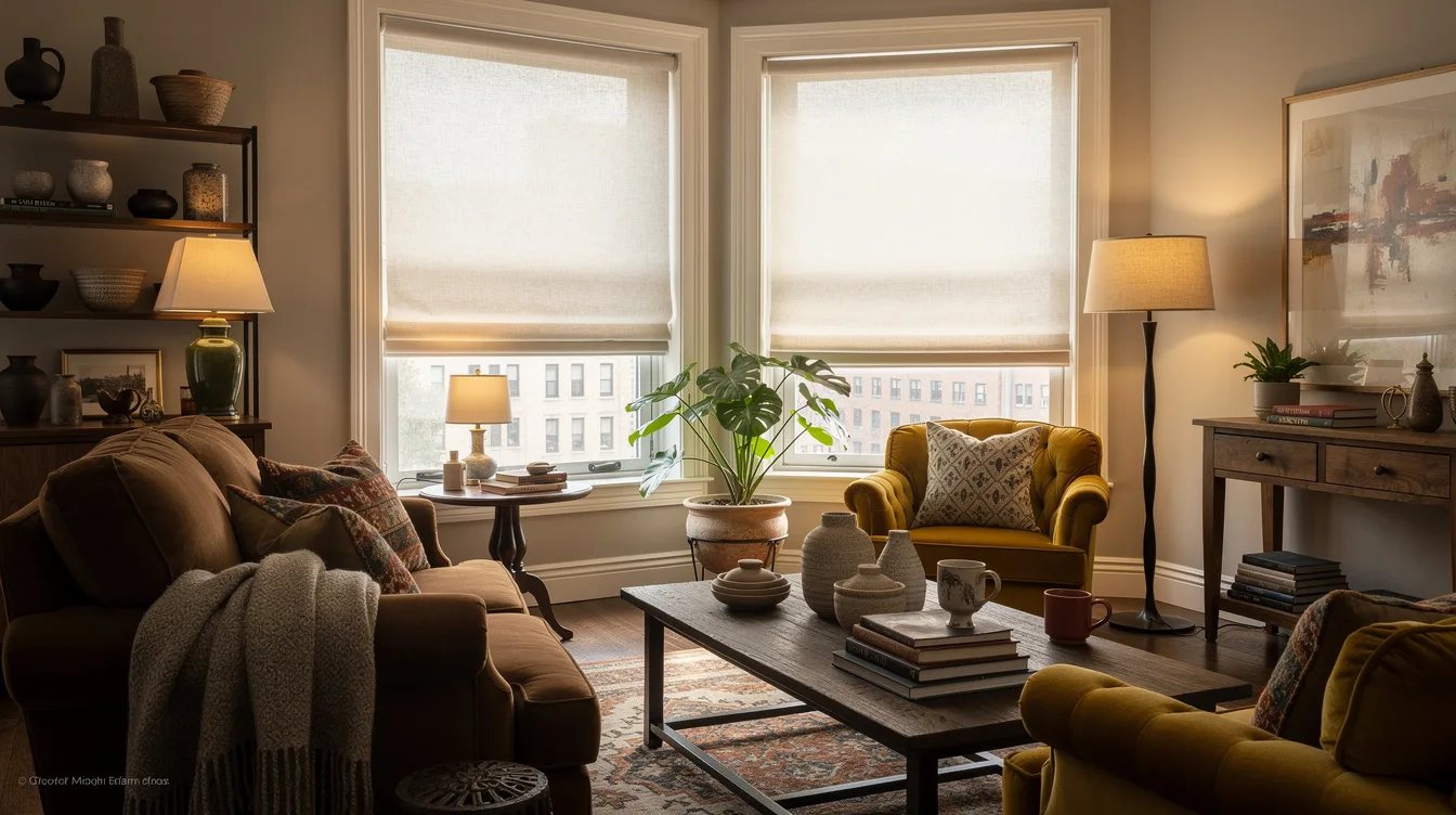 Choose Linen Shades for Soft Pooling Light