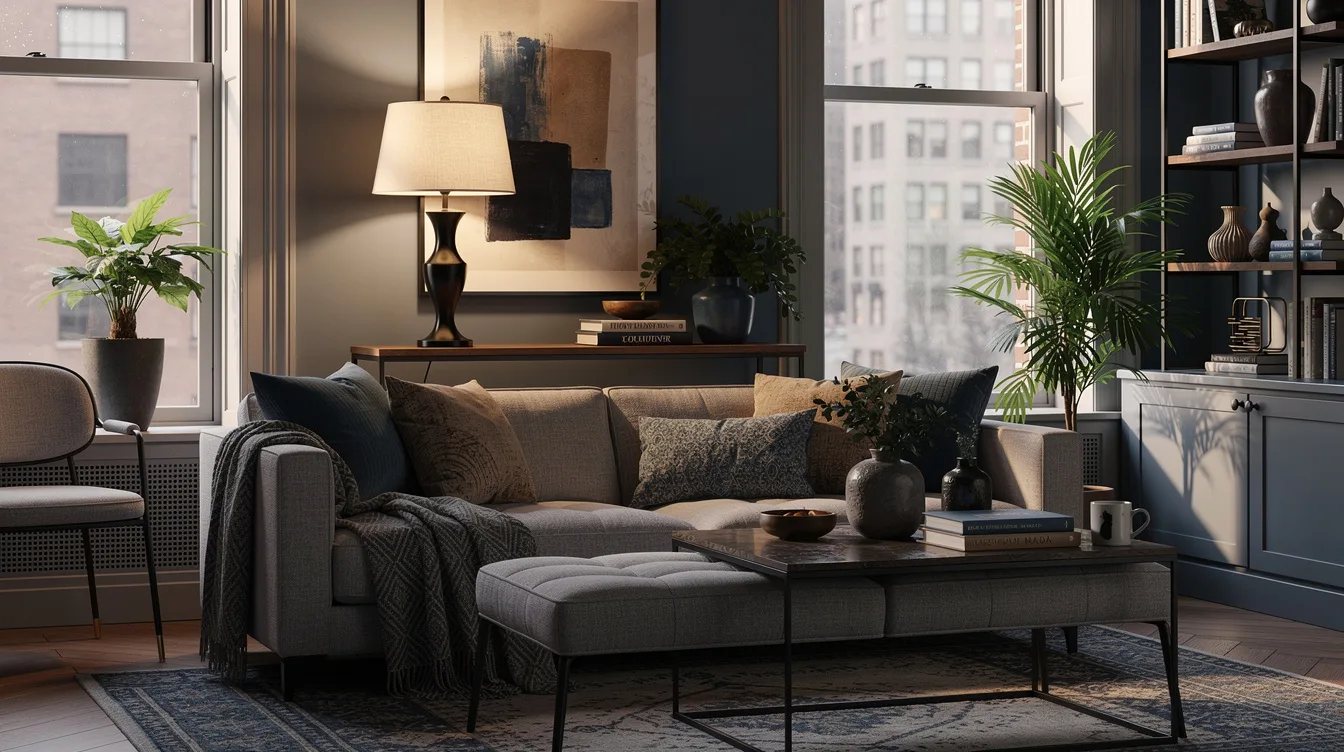 Add a Console Lamp Behind the Seating Zone