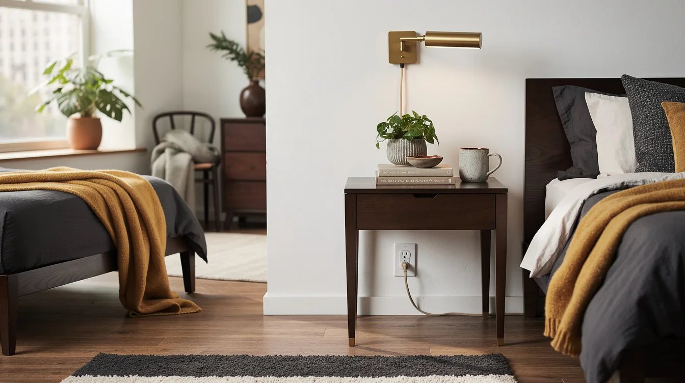 Use Matte Brass With Dark Wood