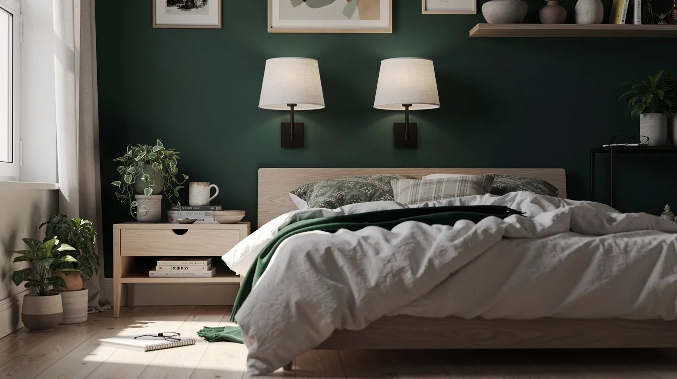Use Fabric Shades to Soften Black Metal
