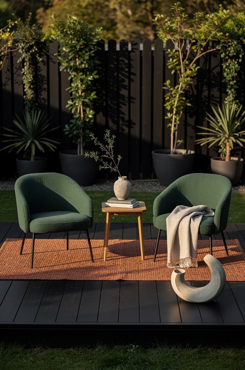 Paint black surfaces in thin outdoor coats