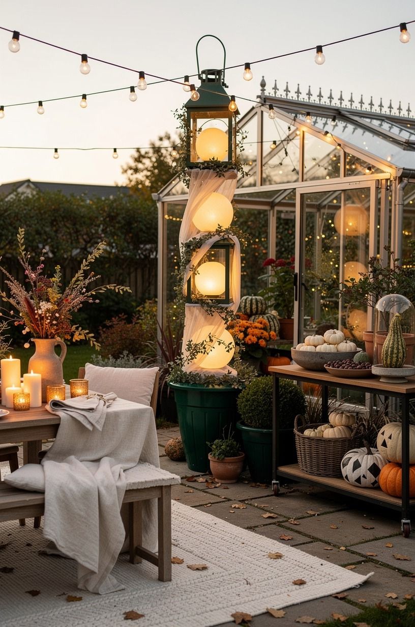 Build the Three-Height Light Stack for Greenhouse Halloween Decorations