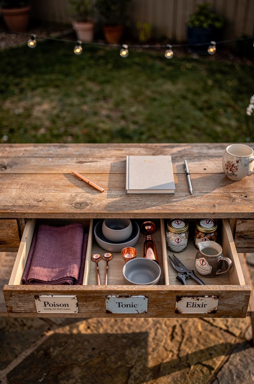 Make a Poison-Label Drawer, But Keep It Useful