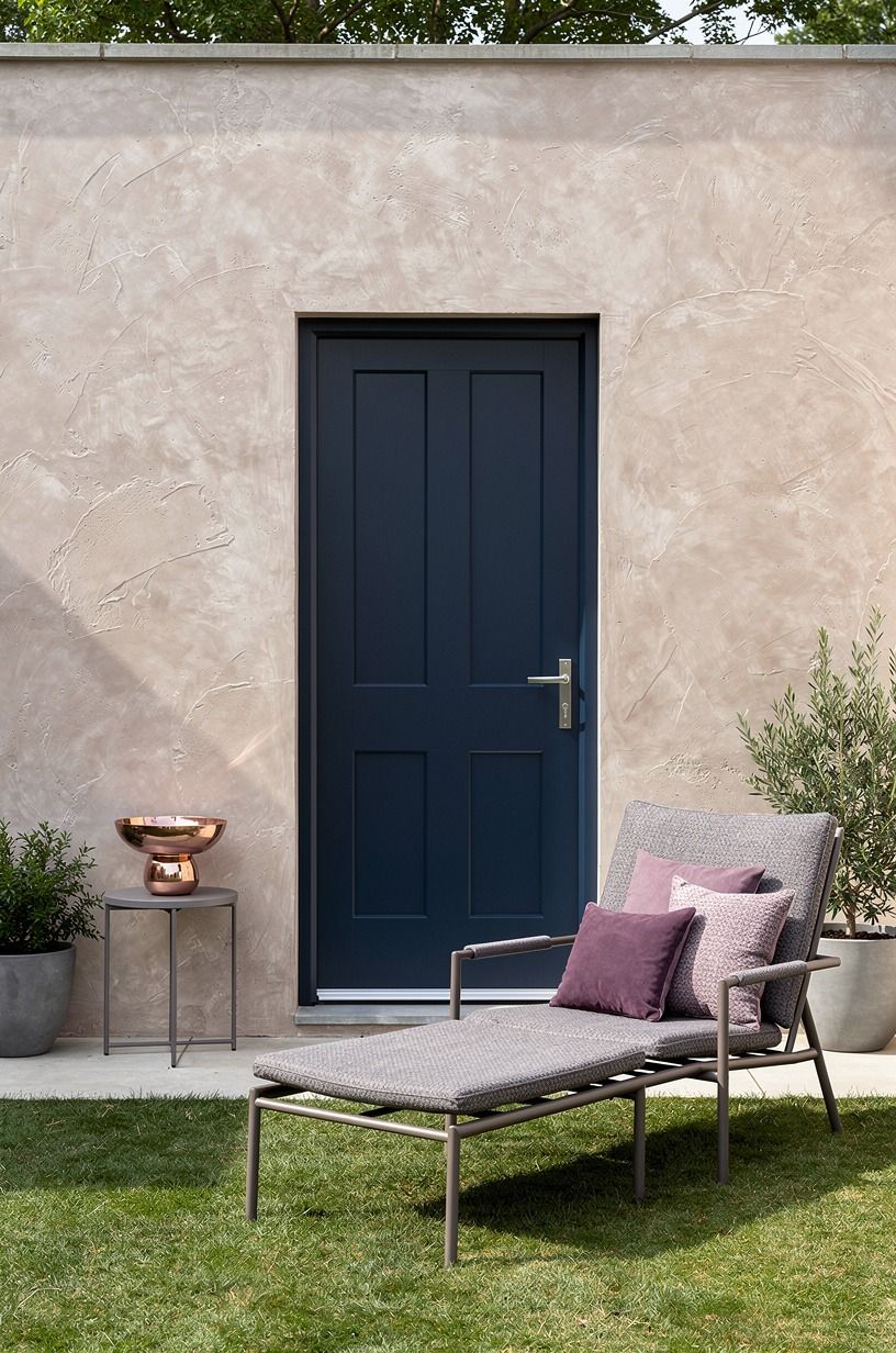 Paint the Door in Farrow & Ball Hague Blue No. 30