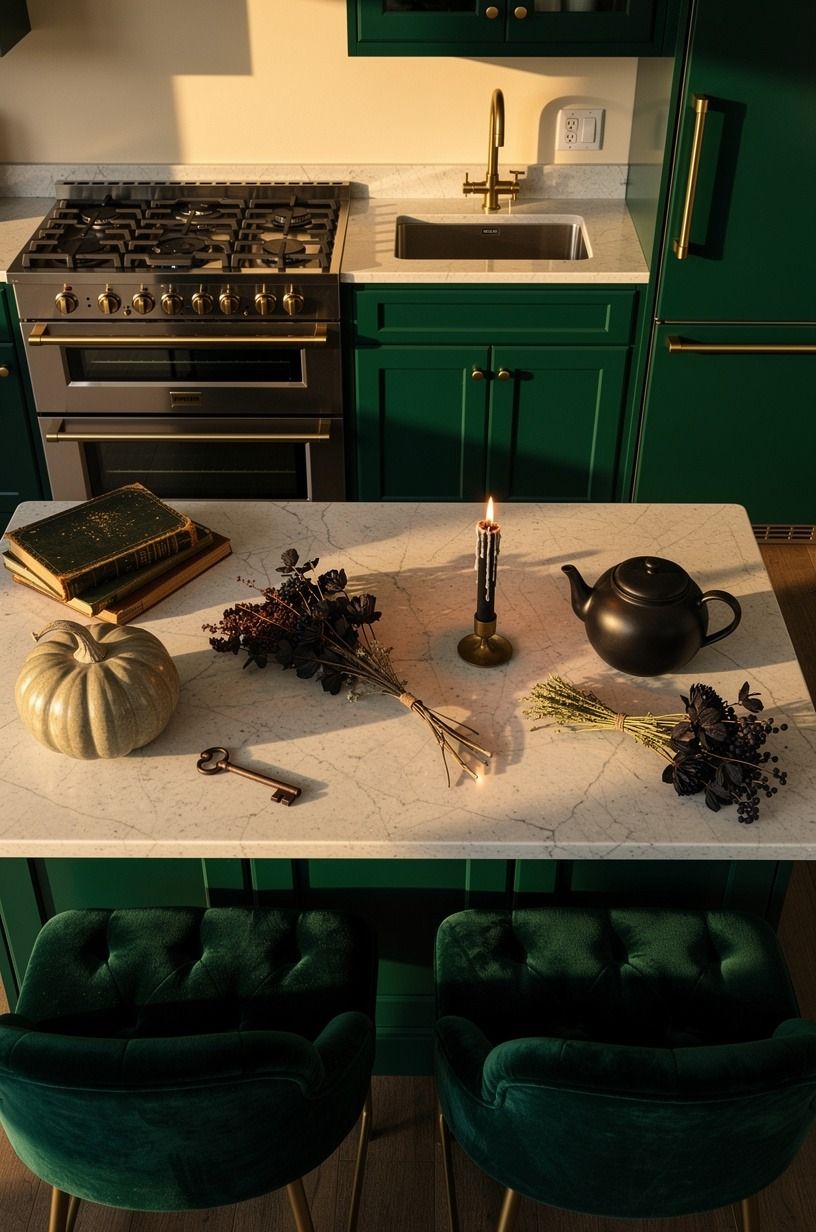 Let spooky kitchen ideas follow the work triangle