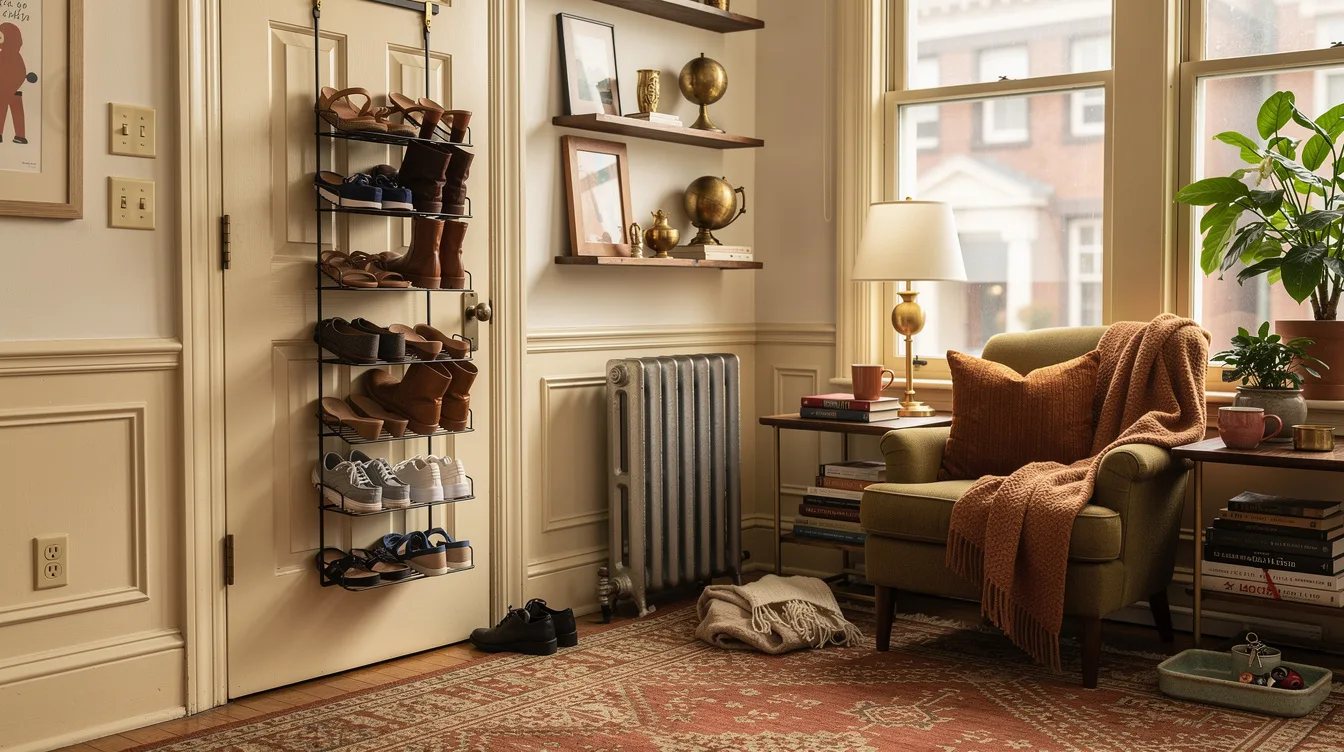 Hang Shoes Behind an Interior Door
