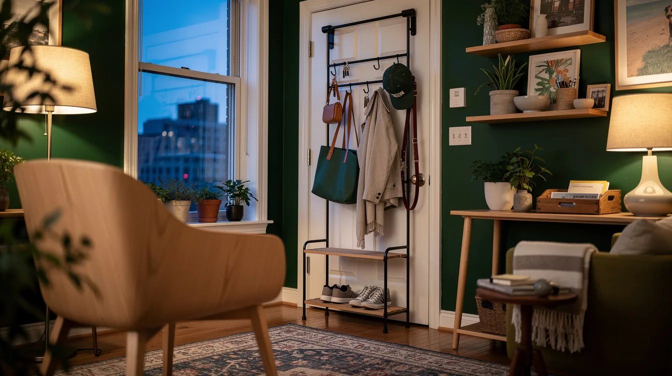 Pair a Floor Rack With a Door Rack