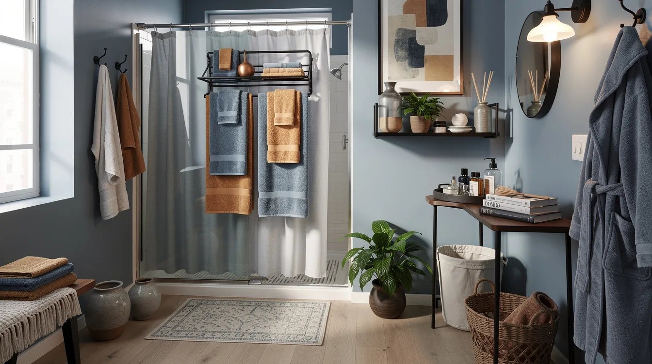 Store Towels Over the Shower Door