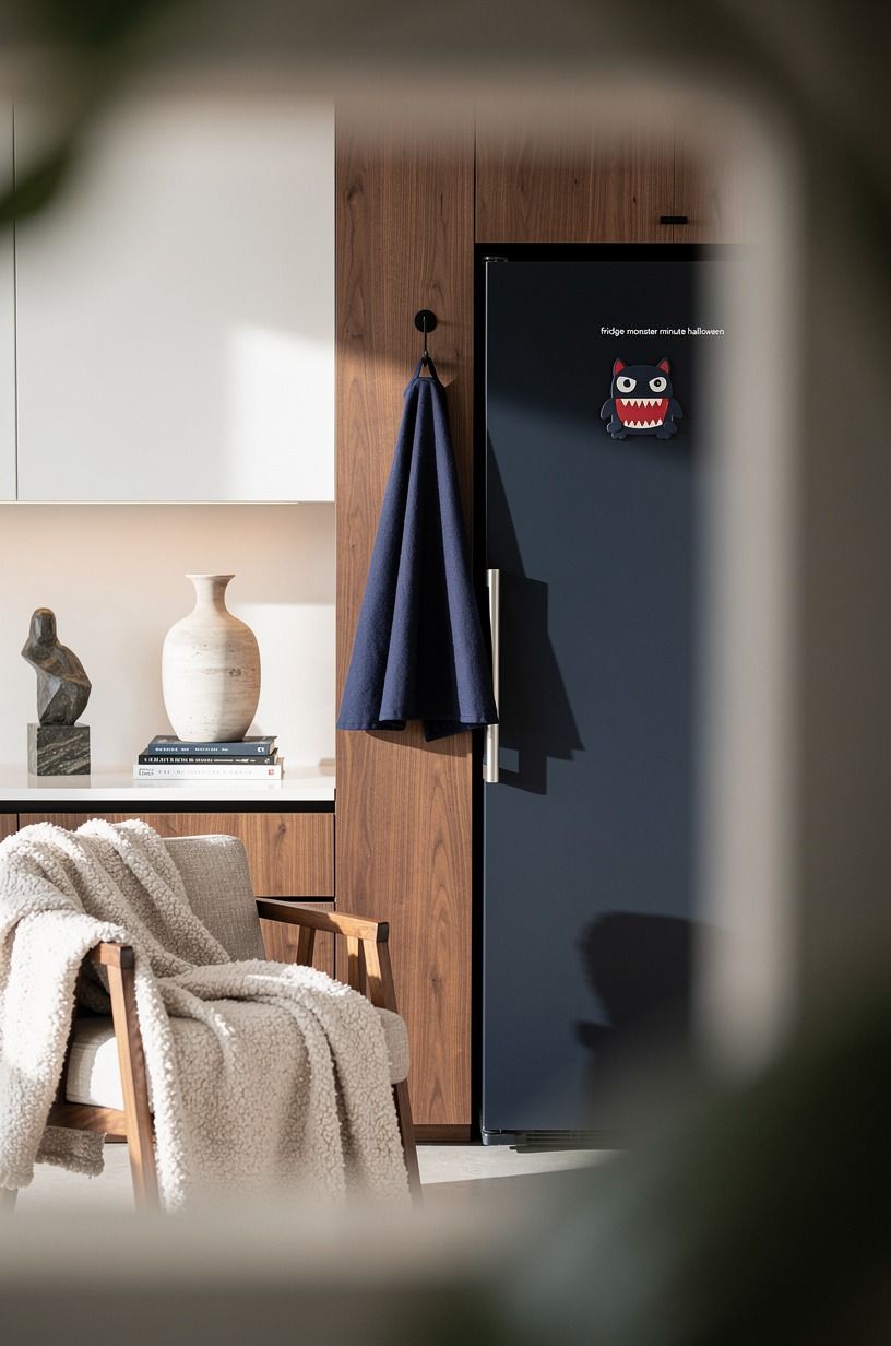 Hang a Removable Cape Beside the Refrigerator