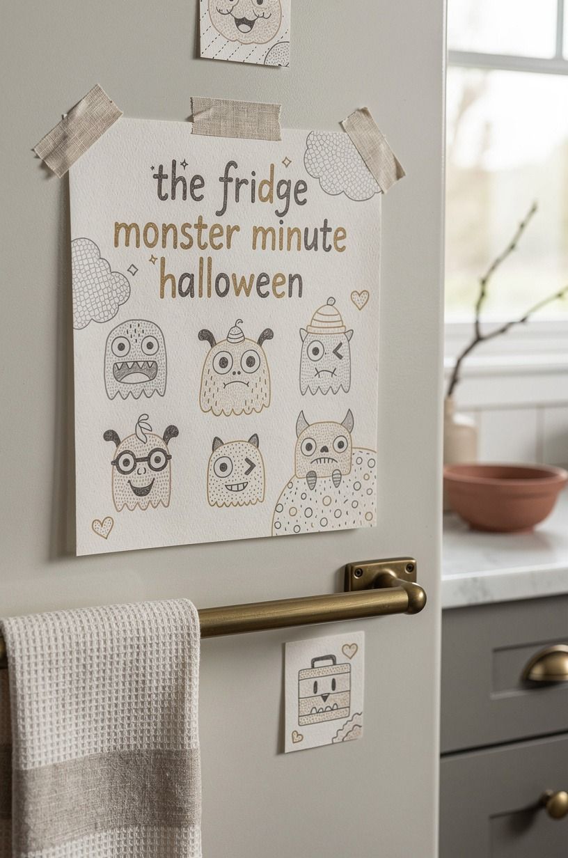 Mix Paper Fridge Decor With Washable Marker