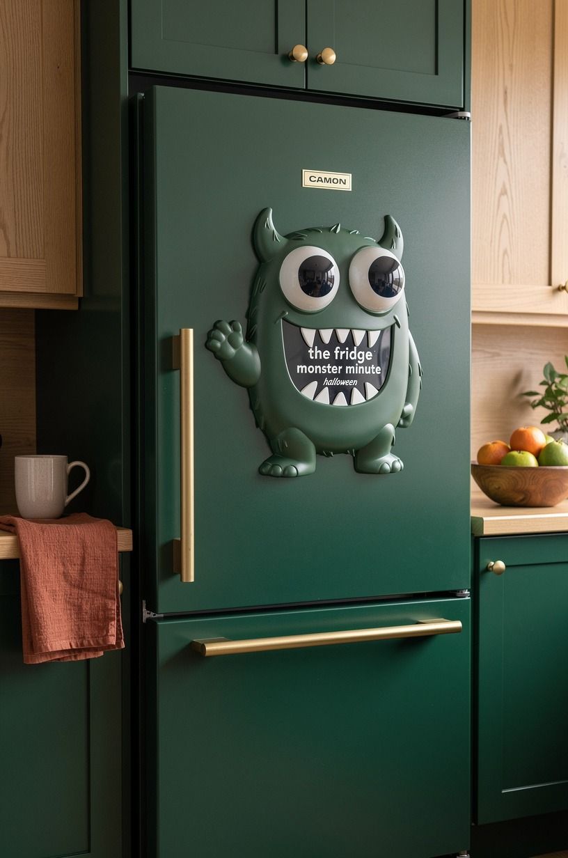 Swap Flat Eyes for Magnetic Pupils in a Fridge Halloween Decoration