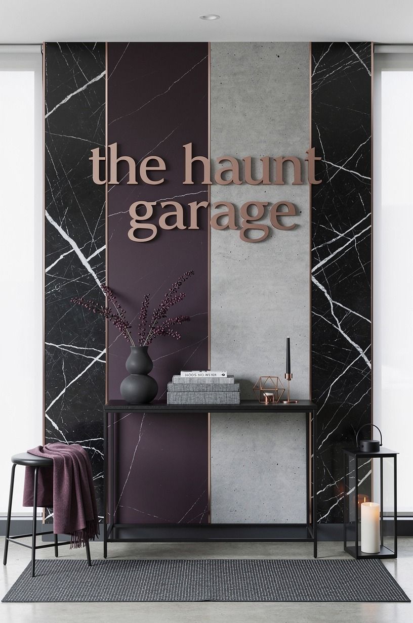 Paint a Removable Welcome Wall for Haunted Garage Ideas