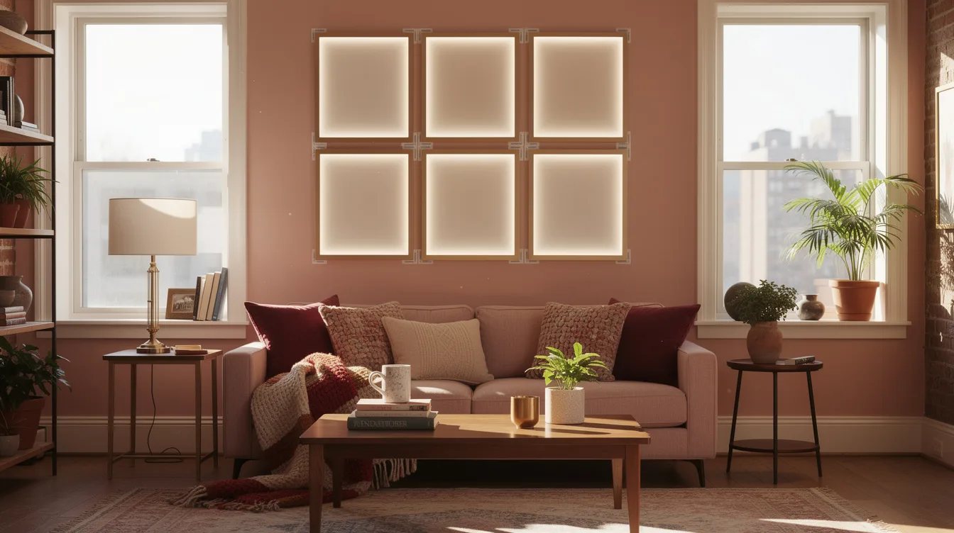 Secure Light Frames With Stretch-Release Strips