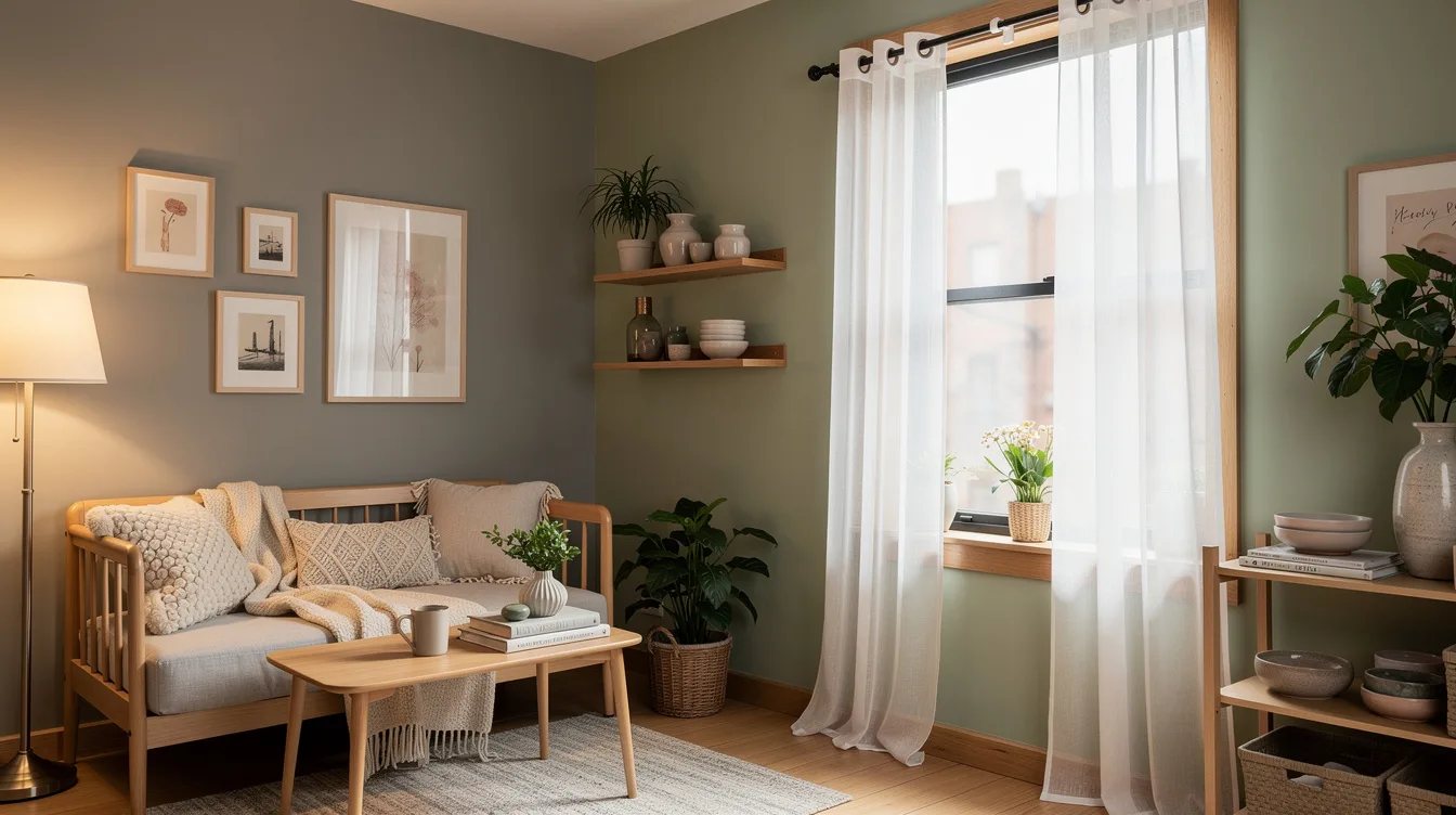 Float Light Curtains With Adhesive Rod Hooks