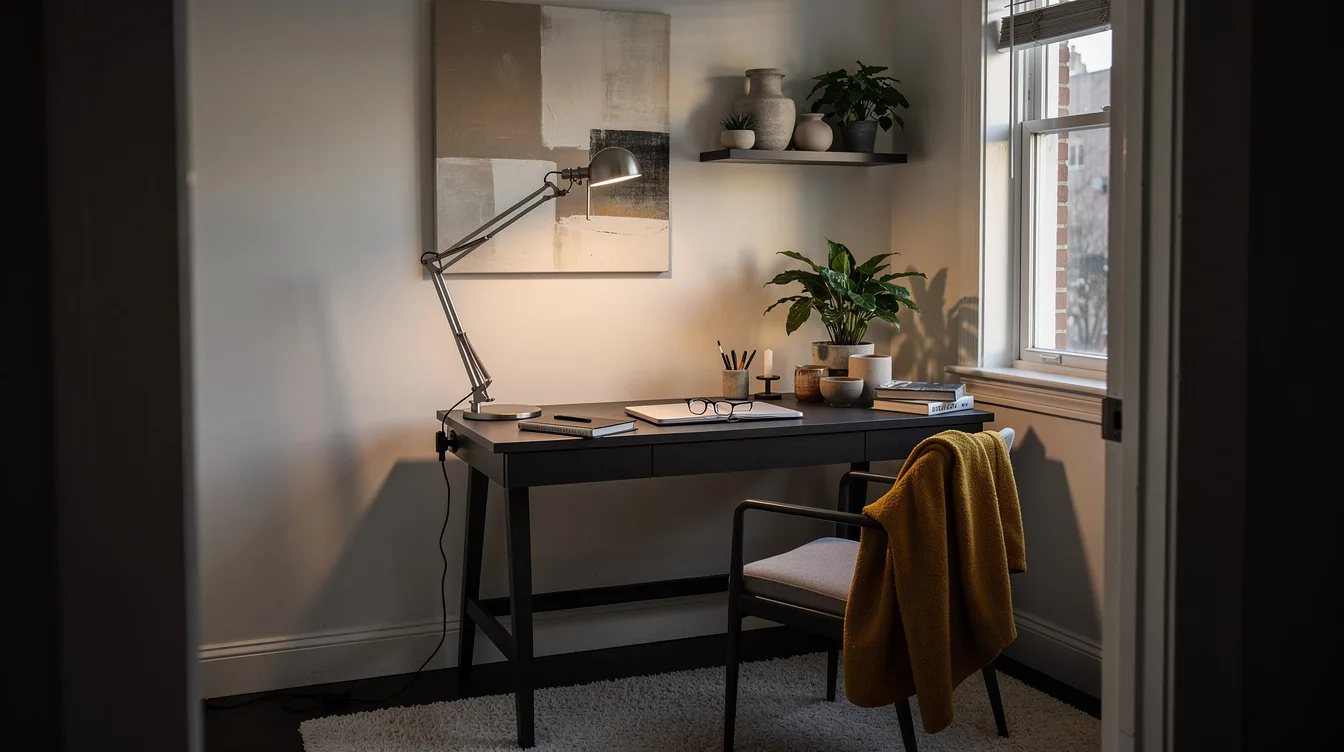 Clamp A Task Lamp To The Desk