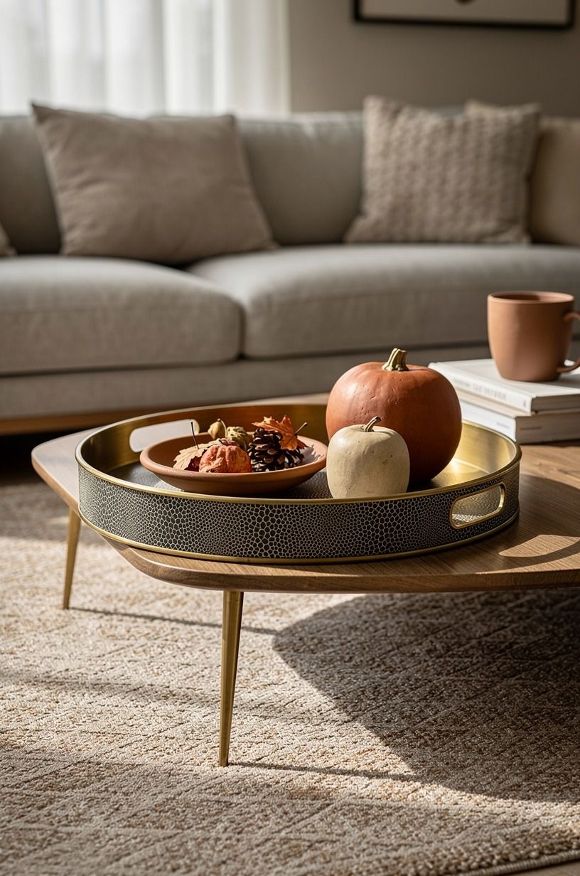 Layer a Decorative Tray Autumn Base