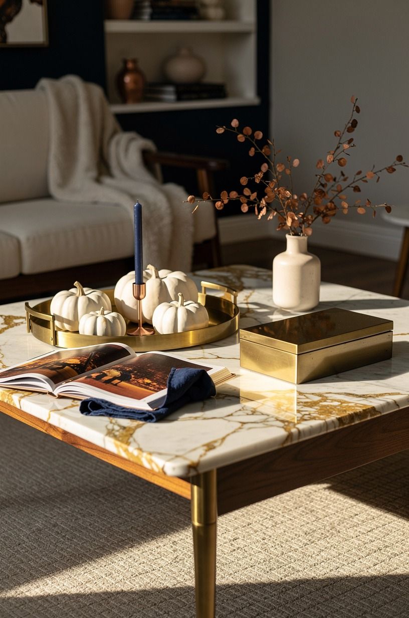Paint the Tray With a Quiet Base for Halloween Tabletop Decor