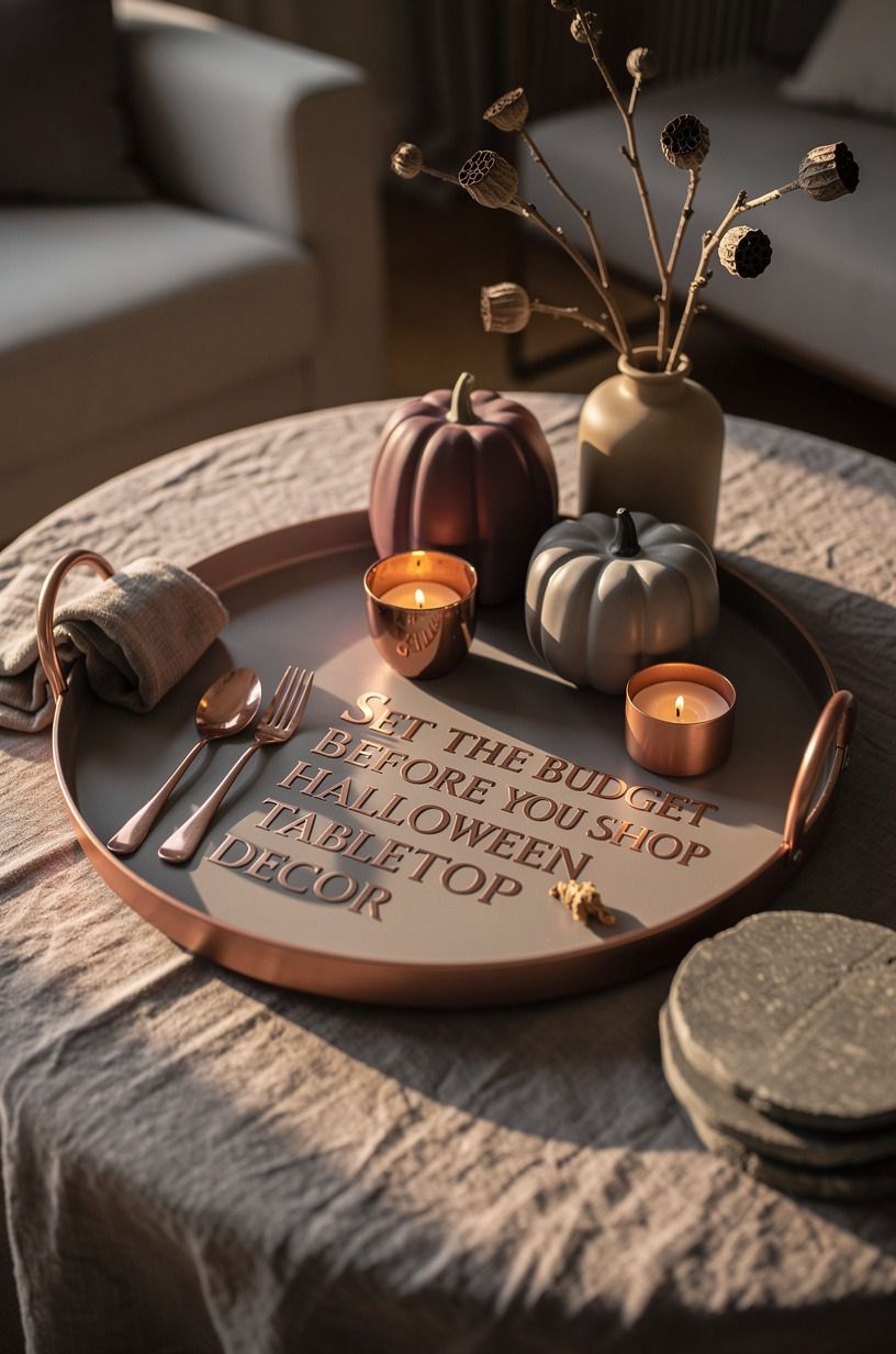Set the Budget Before You Shop for Halloween Tabletop Decor