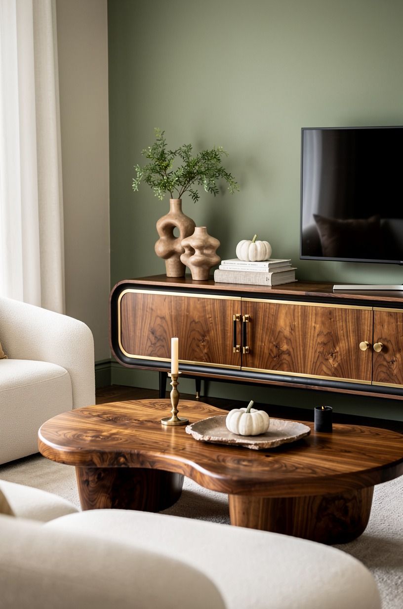 Mix vintage brass with matte black