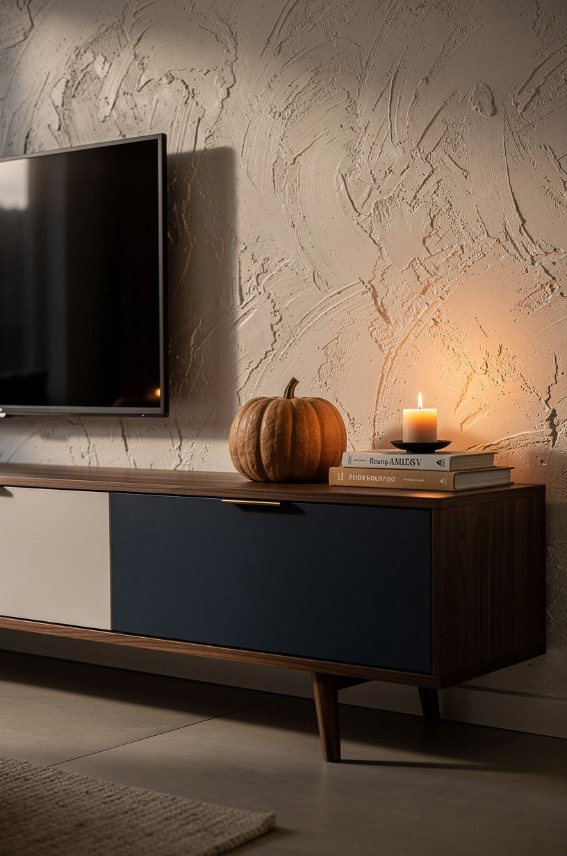 Paint the cable box to match the backdrop