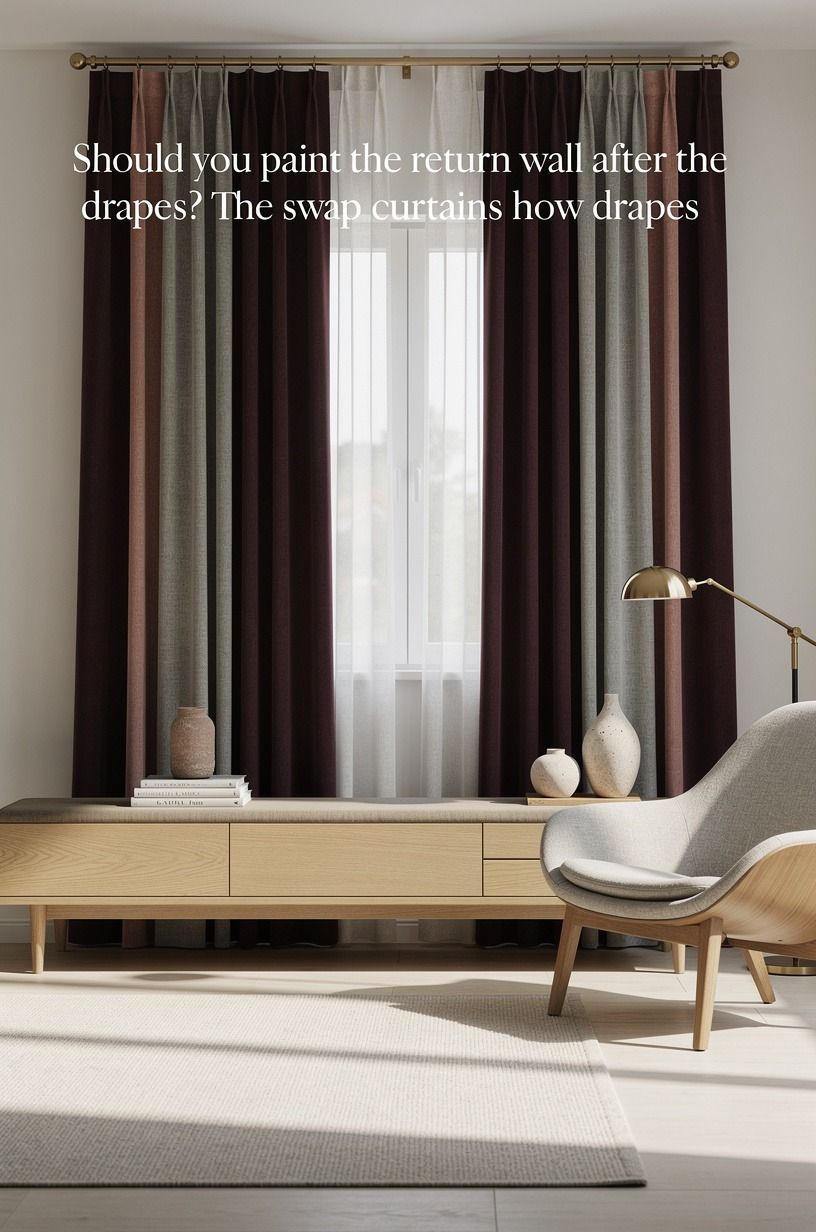 Should you paint the return wall after the drapes?