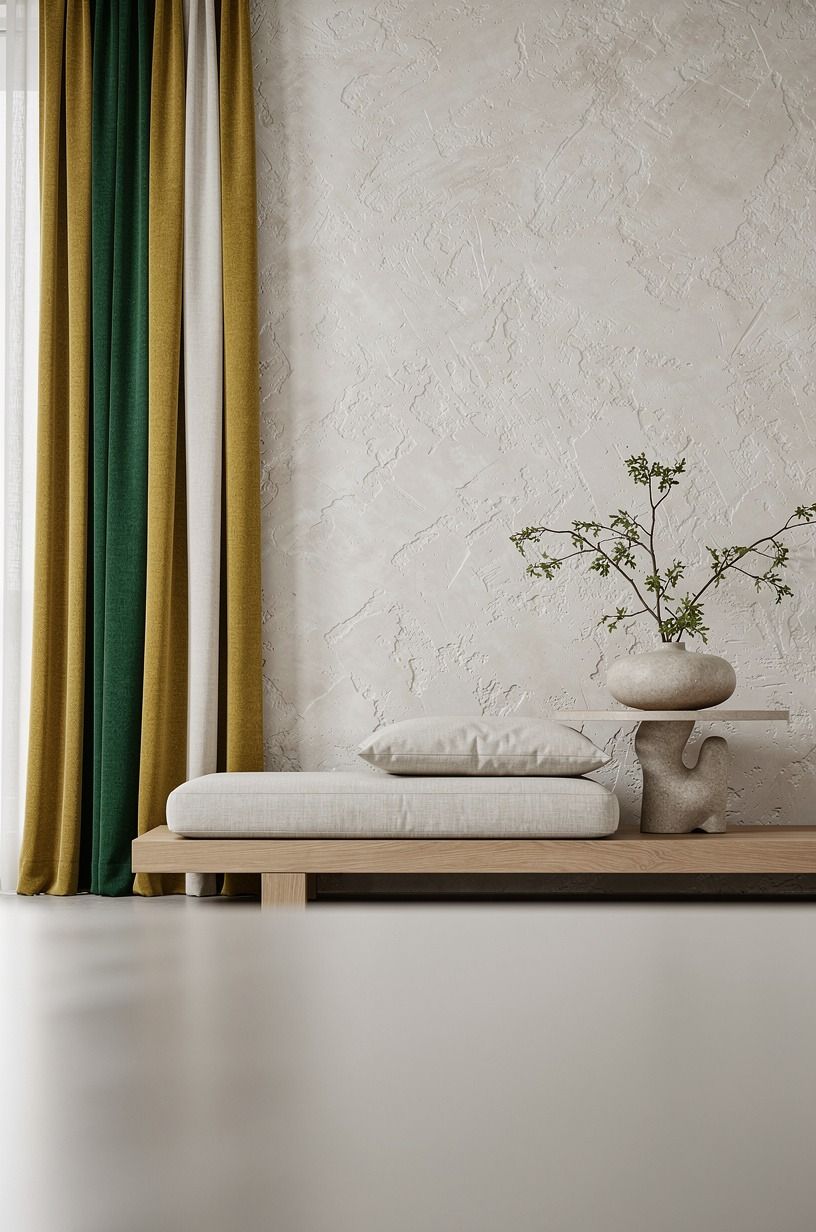 Use a window treatment seasonal shift instead of themed clutter