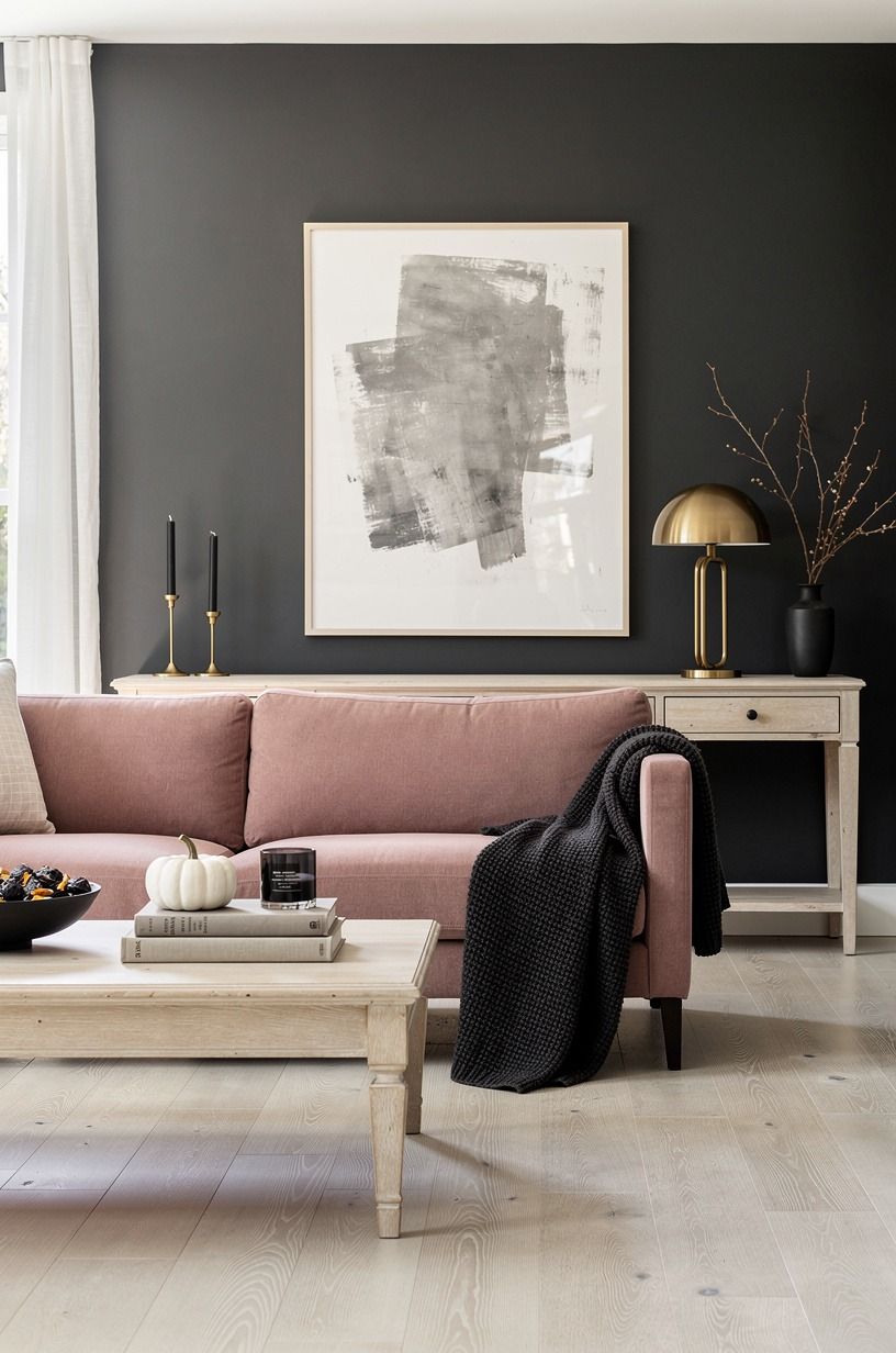 Does a Halloween accent wall need a dark room?