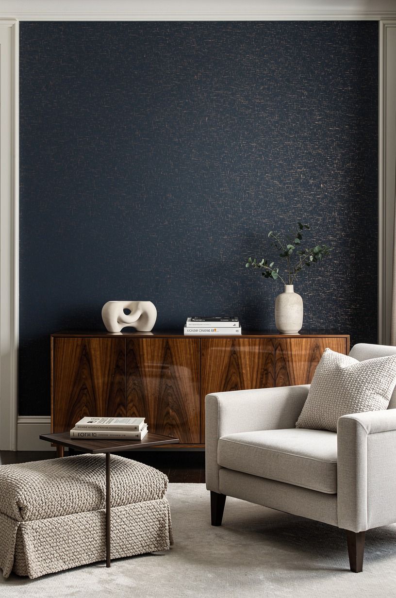 Layer texture over pattern for temporary wall decor