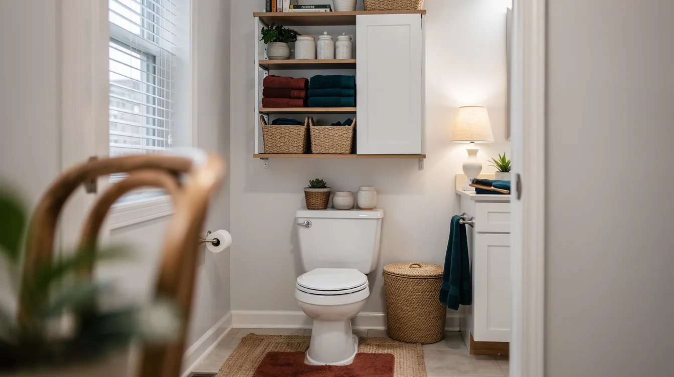Claim the Wall Above the Toilet First