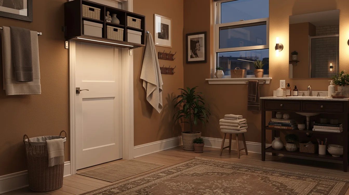 Mount Hidden Storage Above the Door
