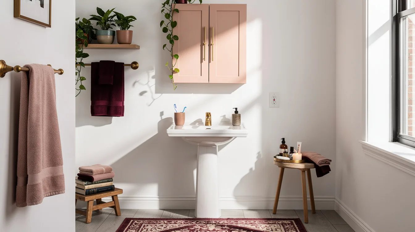 Downsize to a 19-Inch Wall Cabinet in a Half Bath