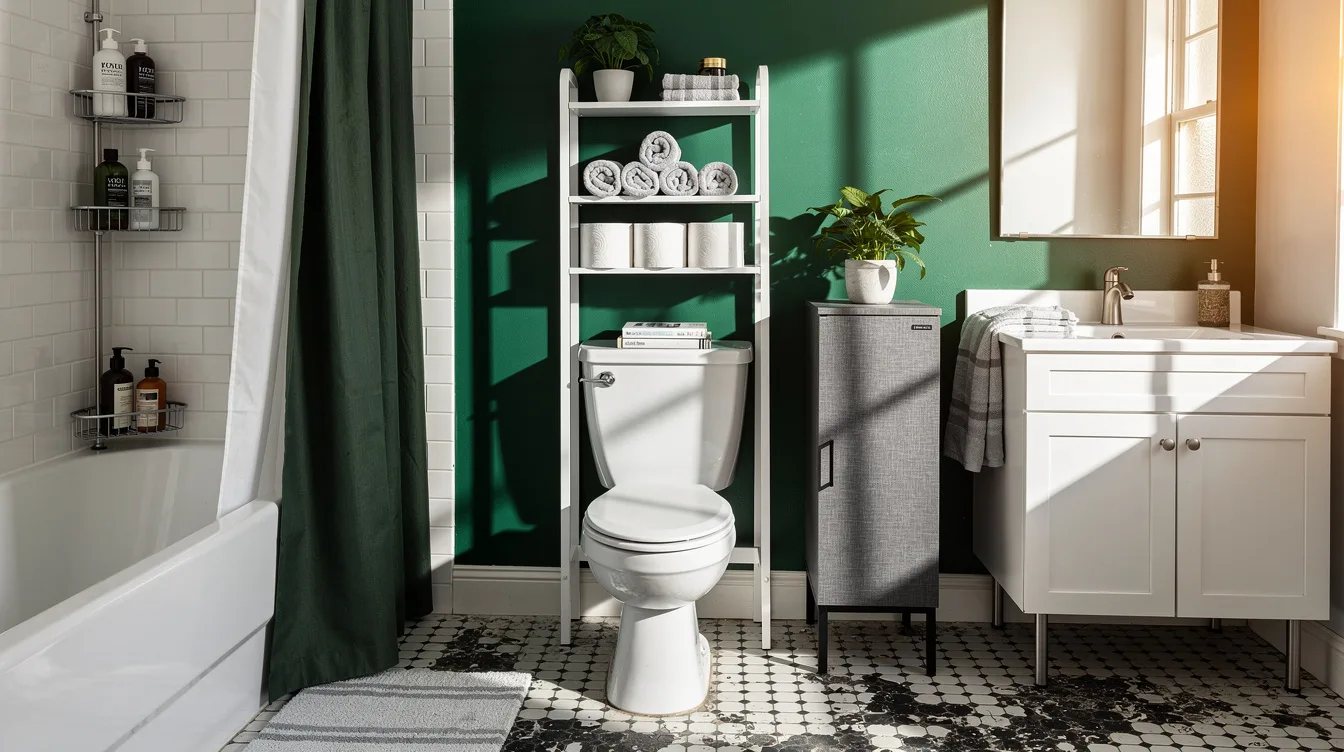 No Closet in Your Rental Bathroom? 12 Lowe's Fixes Under $200
