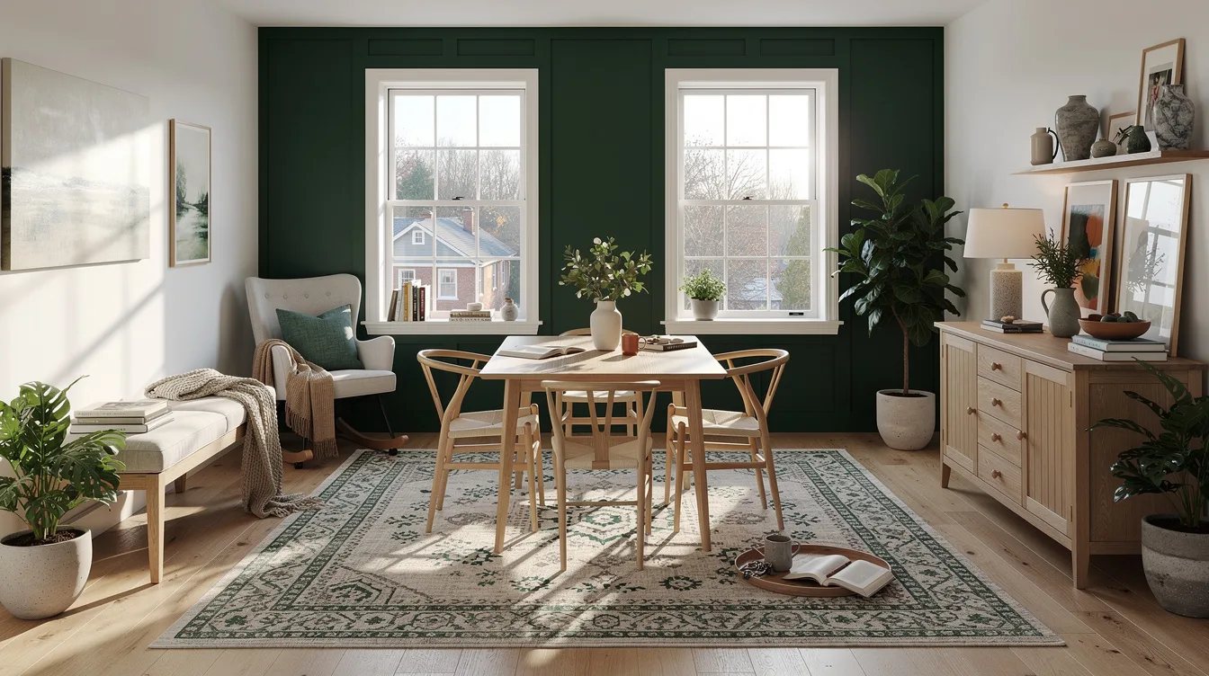 Add About 24 Inches of Rug Around the Dining Table