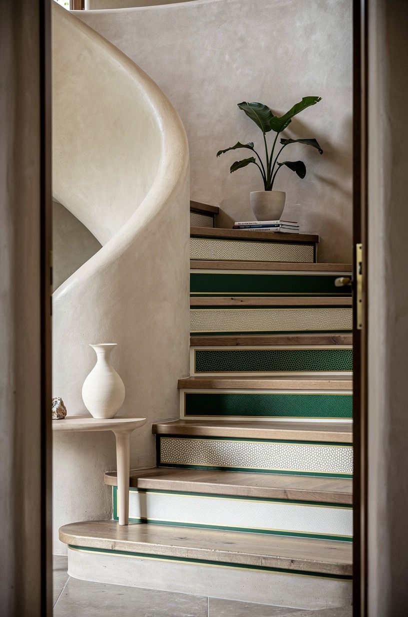 Frame Each Riser With a Thin Painted Border