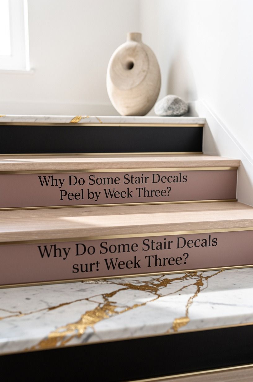 Why Do Some Stair Decals Peel by Week Three?