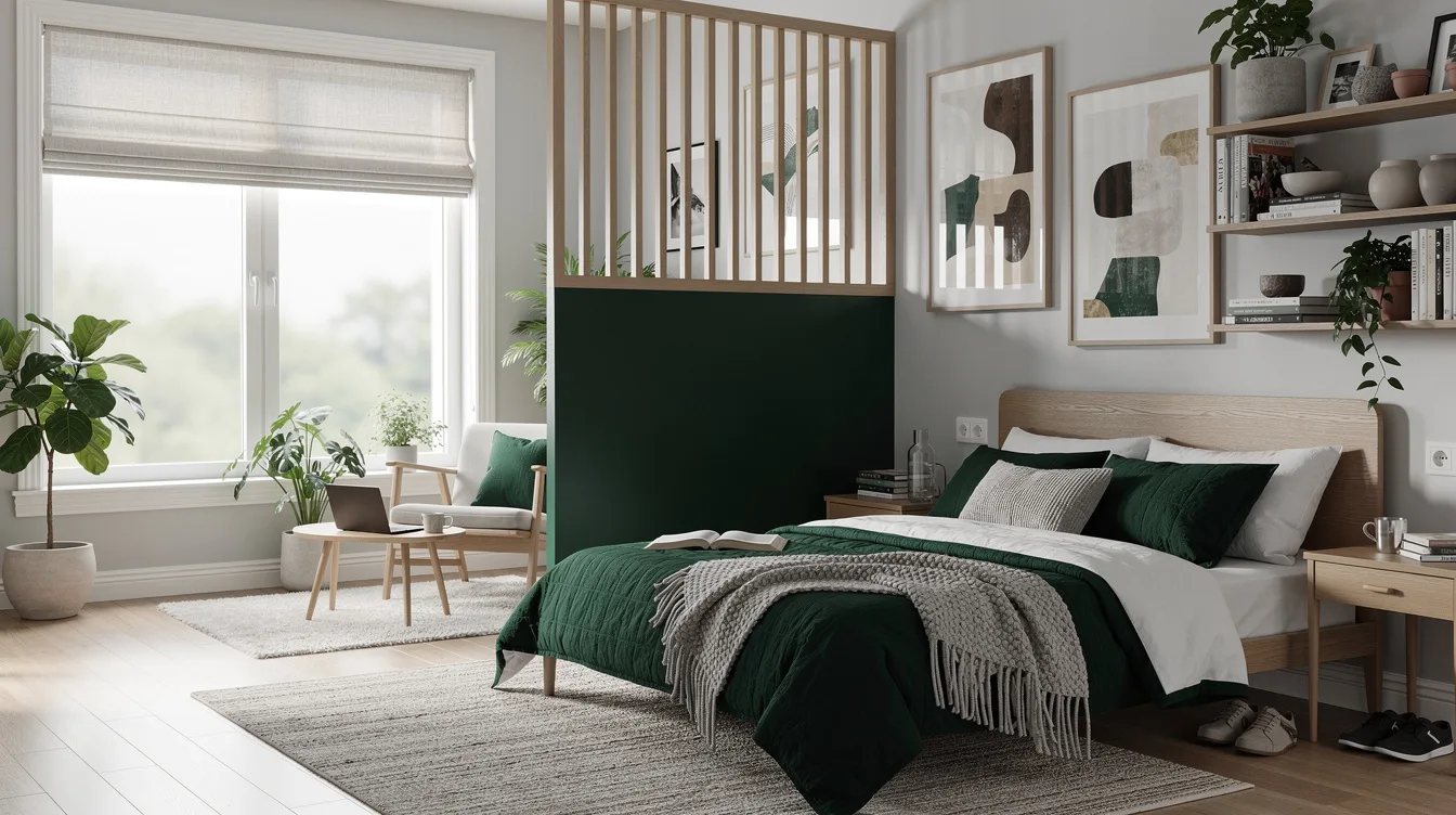 Create a Partial Screen Behind the Bed