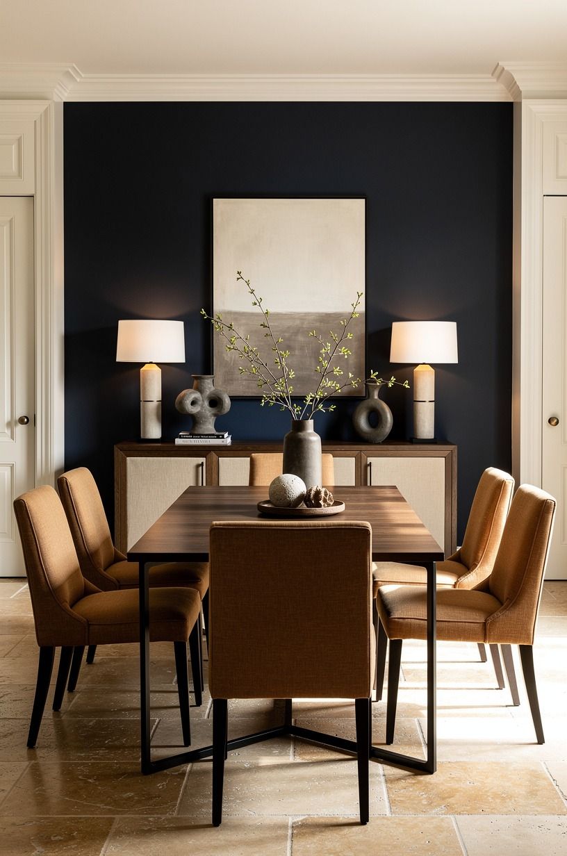Let Benjamin Moore Hale Navy Carry the Back