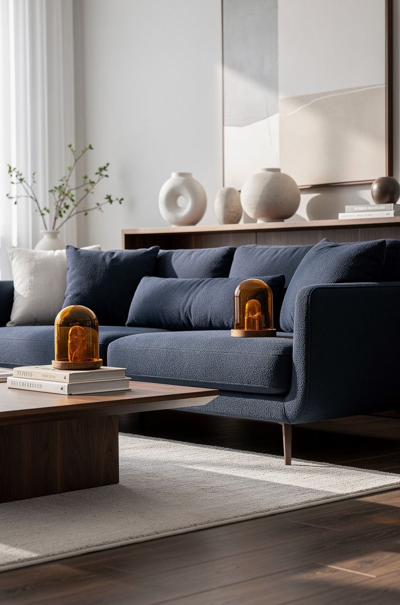 Choose amber over orange for glass dome styling
