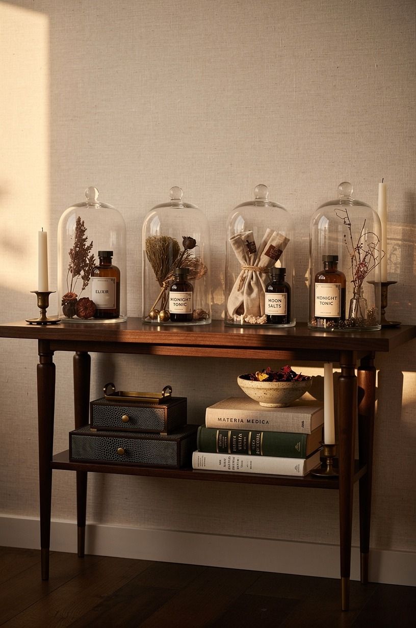 Frame a tiny apothecary display