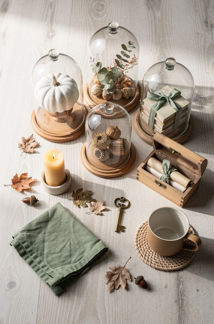 Photograph the mini scene decor before packing it away