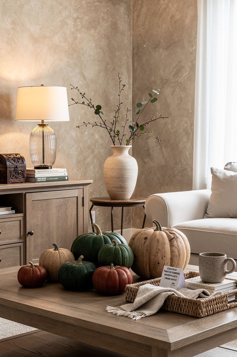Choose Painted Pumpkins Over Plastic Orange