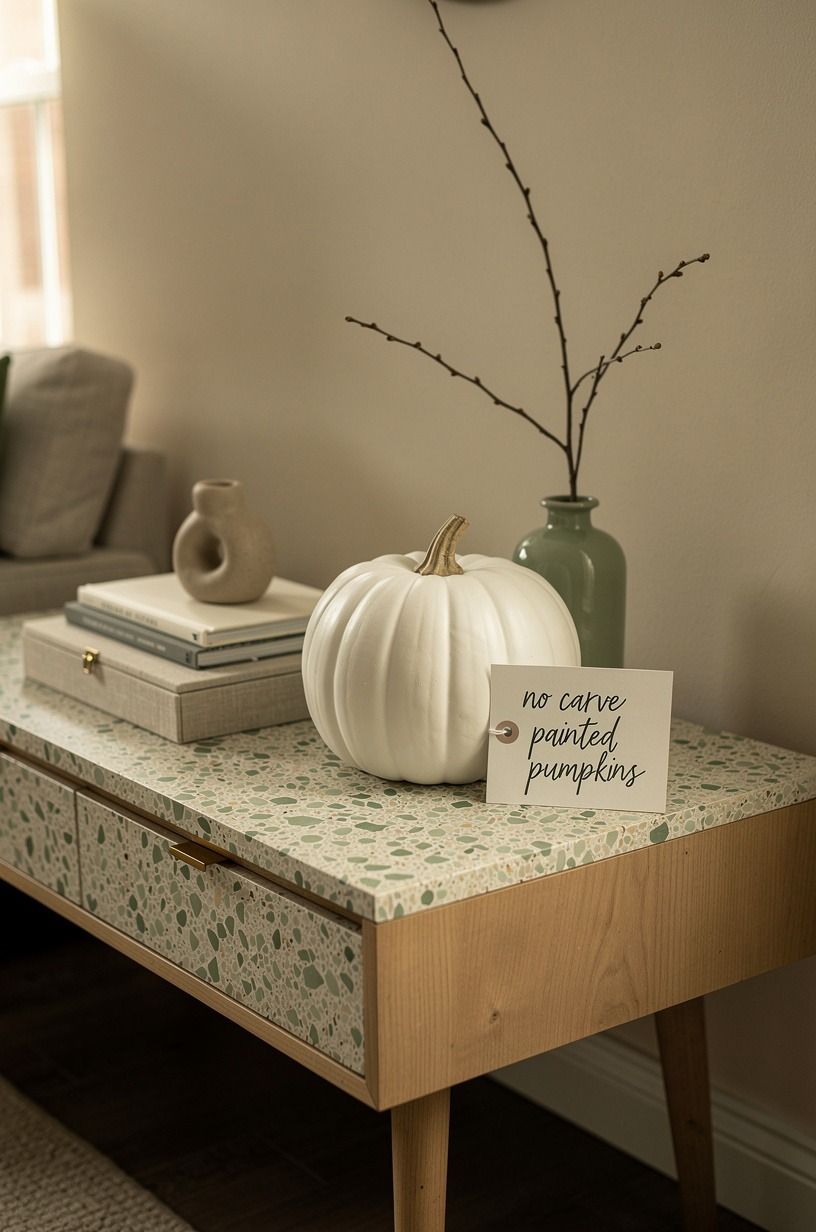 Paint the Whole Pumpkin in Chalky White
