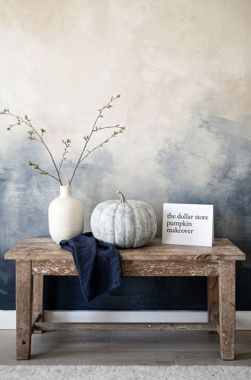 Budget Dollar Store Pumpkin Makeover That Looks Like a Forty-Dollar Designer One