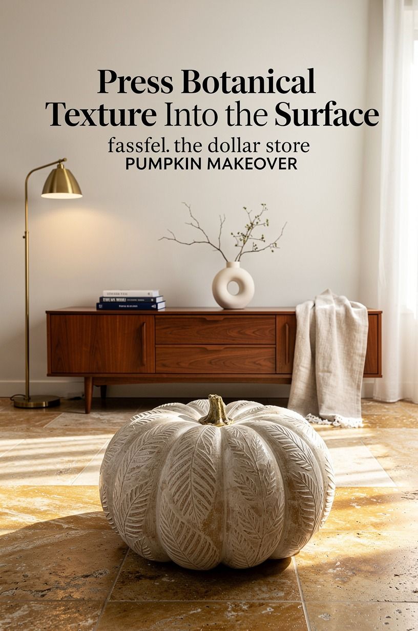 Press Botanical Texture Into the Surface