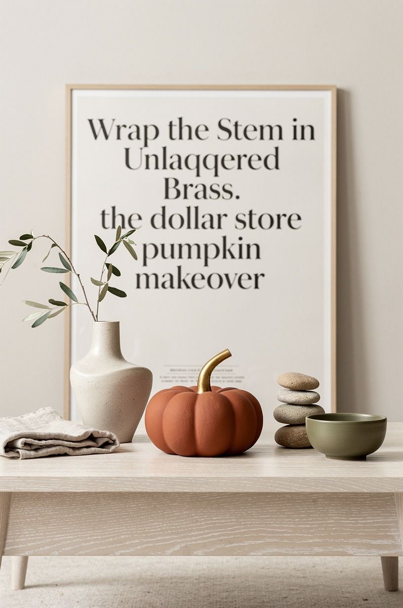 Wrap the Stem in Unlacquered Brass