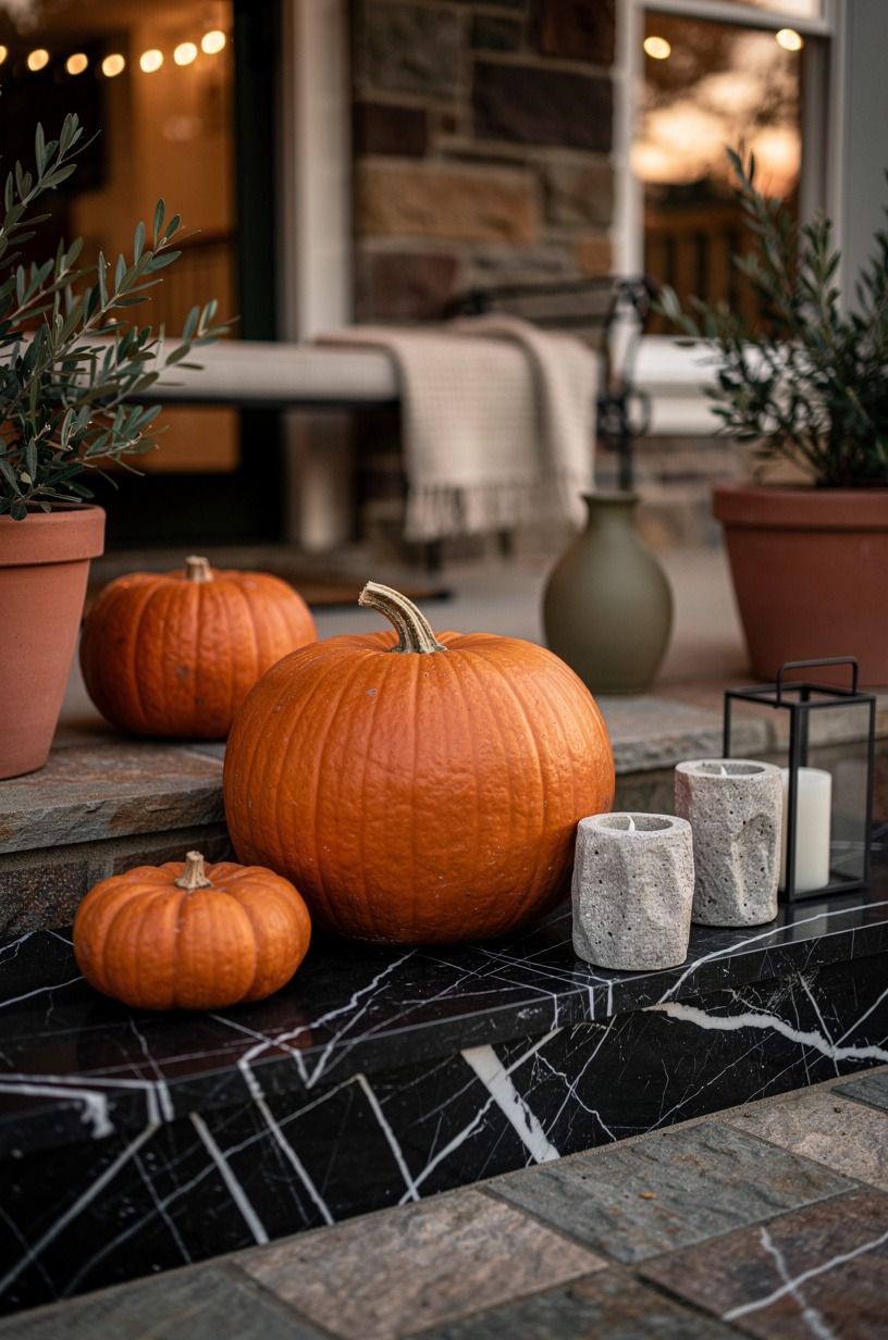 Mix Real and Faux Pumpkins Carefully