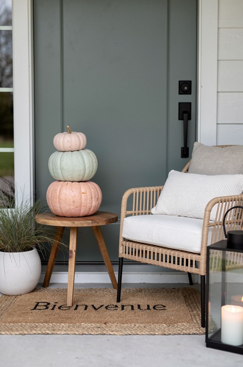 Paint a Tonal Pumpkin Stack